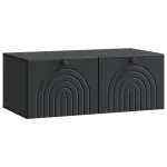 Oglindă TV montată pe perete Pe perete Negru 78,5 x 41 x 30 cm GartenMobel Dekor