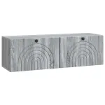 Oglindă TV montată pe perete Sonoma gri 98 x 31 x 30 cm GartenMobel Dekor