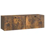 Oglindă TV montată pe perete Stejar fumuriu 98 x 31 x 30 cm GartenMobel Dekor