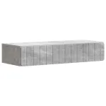 Masă laterală montată pe perete Gri Beton 87,5 x 34,5 x 17 cm GartenMobel Dekor
