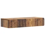 Masă laterală montată pe perete Lemn vechi 87,5 x 34,5 x 17 cm GartenMobel Dekor