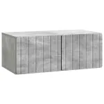 Oglindă TV montată pe perete Gri Beton 78,5 x 41 x 30 cm GartenMobel Dekor