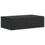 Masă laterală montată pe perete Negru 59 x 34,5 x 17 cm GartenMobel Dekor