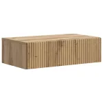 Masă laterală montată pe perete Stejar Artizanal Lemn prelucrat GartenMobel Dekor
