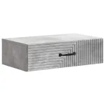 Masă laterală montată pe perete Gri Beton 59 x 34,5 x 17 cm GartenMobel Dekor
