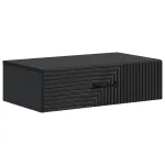 Masă laterală montată pe perete Negru 59 x 34,5 x 17 cm GartenMobel Dekor