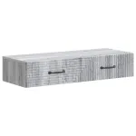Masă laterală montată pe perete Sonoma gri 87,5 x 34,5 x 17 cm GartenMobel Dekor