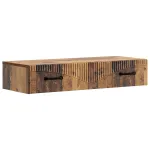 Masă laterală montată pe perete Lemn vechi 87,5 x 34,5 x 17 cm GartenMobel Dekor