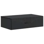 Masă laterală montată pe perete Negru 59 x 34,5 x 17 cm GartenMobel Dekor
