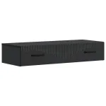 Masă laterală montată pe perete Negru 87,5 x 34,5 x 17 cm GartenMobel Dekor