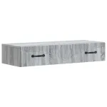 Masă laterală montată pe perete Sonoma gri 87,5 x 34,5 x 17 cm GartenMobel Dekor