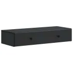 Masă laterală montată pe perete Negru 87,5 x 34,5 x 17 cm GartenMobel Dekor