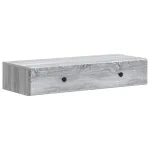 Masă laterală montată pe perete Sonoma gri 87,5 x 34,5 x 17 cm GartenMobel Dekor