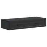 Masă laterală montată pe perete Negru 87,5 x 34,5 x 17 cm GartenMobel Dekor