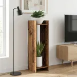 Suport pentru plante Lemn vechi 30 x 30 x 100 cm Lemn prelucrat GartenMobel Dekor