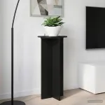 Suport pentru plante 2 pcs Negru 40 x 40 x 80 cm Lemn prelucrat GartenMobel Dekor