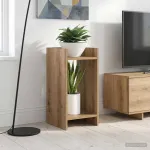Suport pentru plante 2 pcs Stejar Artizanal 30 x 30 x 60 cm GartenMobel Dekor