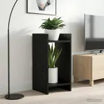 Suport pentru plante cu raft Stejar Negru 30 x 30 x 60 cm GartenMobel Dekor
