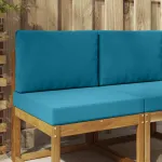 Perna pentru canapea de exterior 2 pcs Albastru regal Poliester GartenMobel Dekor