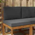 Perna pentru canapea de exterior 2 pcs Antracit Poliester GartenMobel Dekor