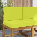 Perna pentru canapea de exterior 2 pcs Verde Poliester GartenMobel Dekor