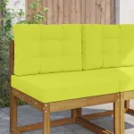 Perna pentru canapea de exterior 2 pcs Verde Poliester GartenMobel Dekor