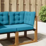 Perna pentru canapea de exterior 3 pcs Albastru regal Poliester GartenMobel Dekor