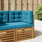 Perna pentru canapea de exterior 3 pcs Albastru regal Poliester GartenMobel Dekor