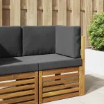 Perna pentru canapea de exterior 3 pcs Antracit Poliester GartenMobel Dekor