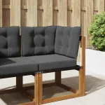 Perna pentru canapea de exterior 3 pcs Antracit Poliester GartenMobel Dekor