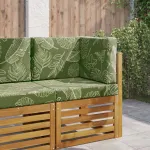 Perna pentru canapea de exterior 3 pcs Design cu frunze GartenMobel Dekor