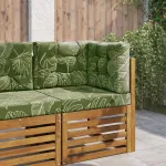 Perna pentru canapea de exterior 3 pcs Design cu frunze GartenMobel Dekor