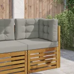 Perna pentru canapea de exterior 3 pcs Gri Poliester GartenMobel Dekor