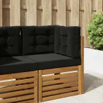 Perna pentru canapea de exterior 3 pcs Negru Poliester GartenMobel Dekor