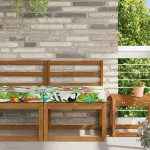 Perna pentru canapea de exterior colorat 60 x 60 x 8 cm GartenMobel Dekor