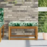 Perna de Șezut pentru Exterior Frunze Tropicale 80 x 40 x 8 cm GartenMobel Dekor