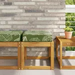 Perna de Șezut pentru Exterior Frunze Verzi 40 x 40 x 8 cm GartenMobel Dekor