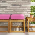 Perna de Șezut pentru Exterior Roz 40 x 40 x 8 cm GartenMobel Dekor