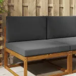 Perna pentru canapea de exterior 2 pcs Antracit Poliester GartenMobel Dekor