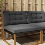 Perna pentru canapea de exterior 2 pcs Antracit Poliester GartenMobel Dekor