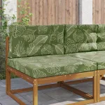 Perna pentru canapea de exterior 2 pcs Design cu frunze GartenMobel Dekor