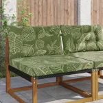 Perna pentru canapea de exterior 2 pcs Design cu frunze GartenMobel Dekor
