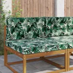 Perna pentru canapea de exterior 2 pcs Model cu frunze GartenMobel Dekor