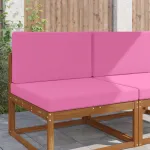 Perna pentru canapea de exterior 2 pcs Roz Poliester GartenMobel Dekor