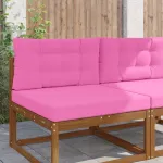 Perna pentru canapea de exterior 2 pcs Roz Poliester GartenMobel Dekor