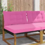 Perna pentru canapea de exterior 2 pcs Roz Poliester GartenMobel Dekor