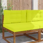 Perna pentru canapea de exterior 2 pcs Verde Poliester GartenMobel Dekor