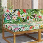 Perna pentru canapea de exterior 2 pcs colorat Poliester GartenMobel Dekor