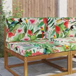 Perna pentru canapea de exterior 2 pcs colorat Poliester GartenMobel Dekor