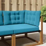 Perna pentru canapea de exterior 3 pcs Albastru regal Poliester GartenMobel Dekor
